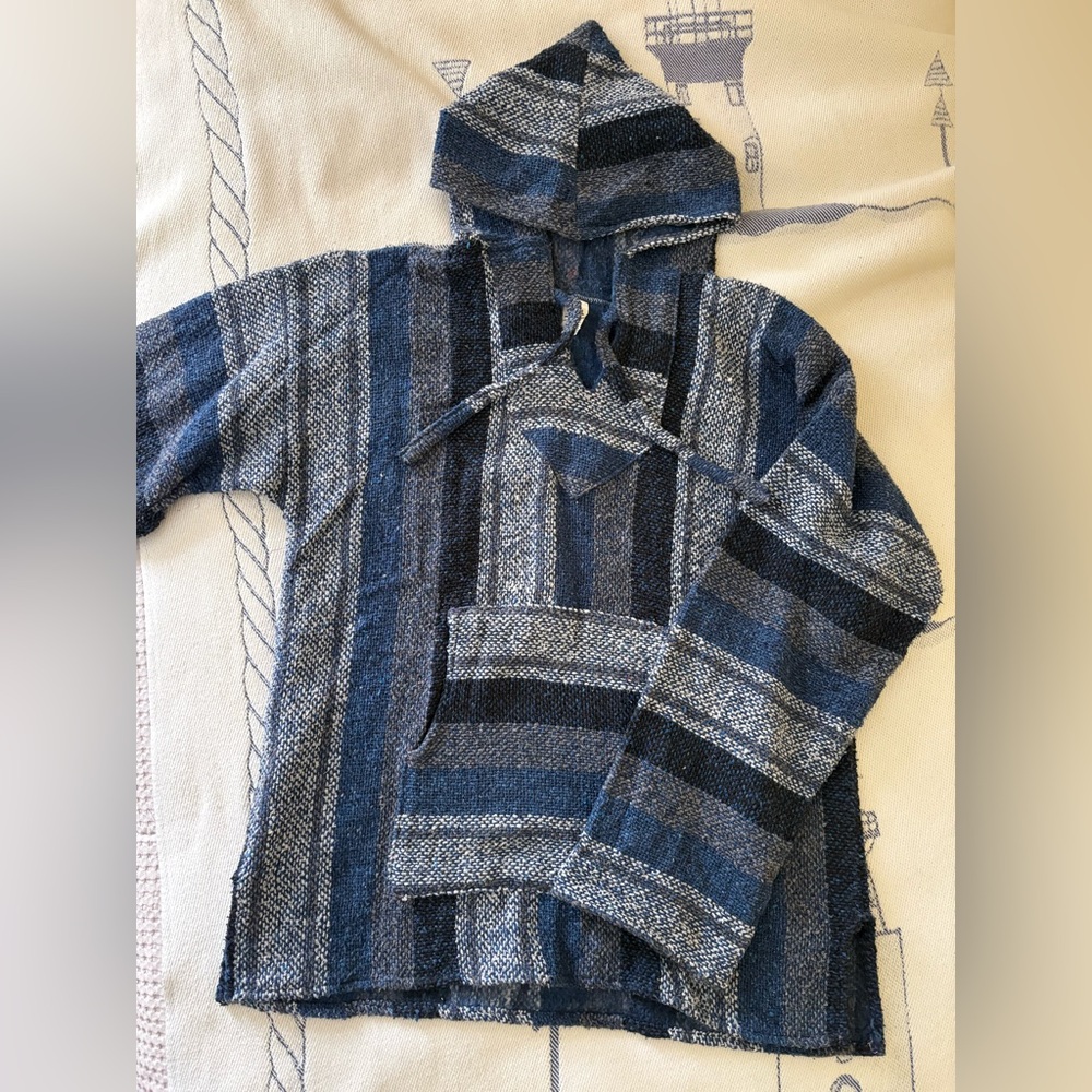 Blue Striped drug rug